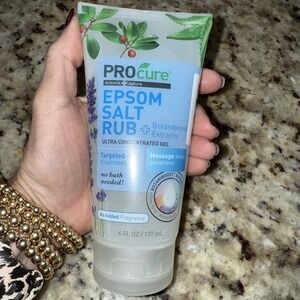 ProCure Science + Nature Epsom Salt Rub Treatment Gel Plus Aloe Vera 6 Oz 5016